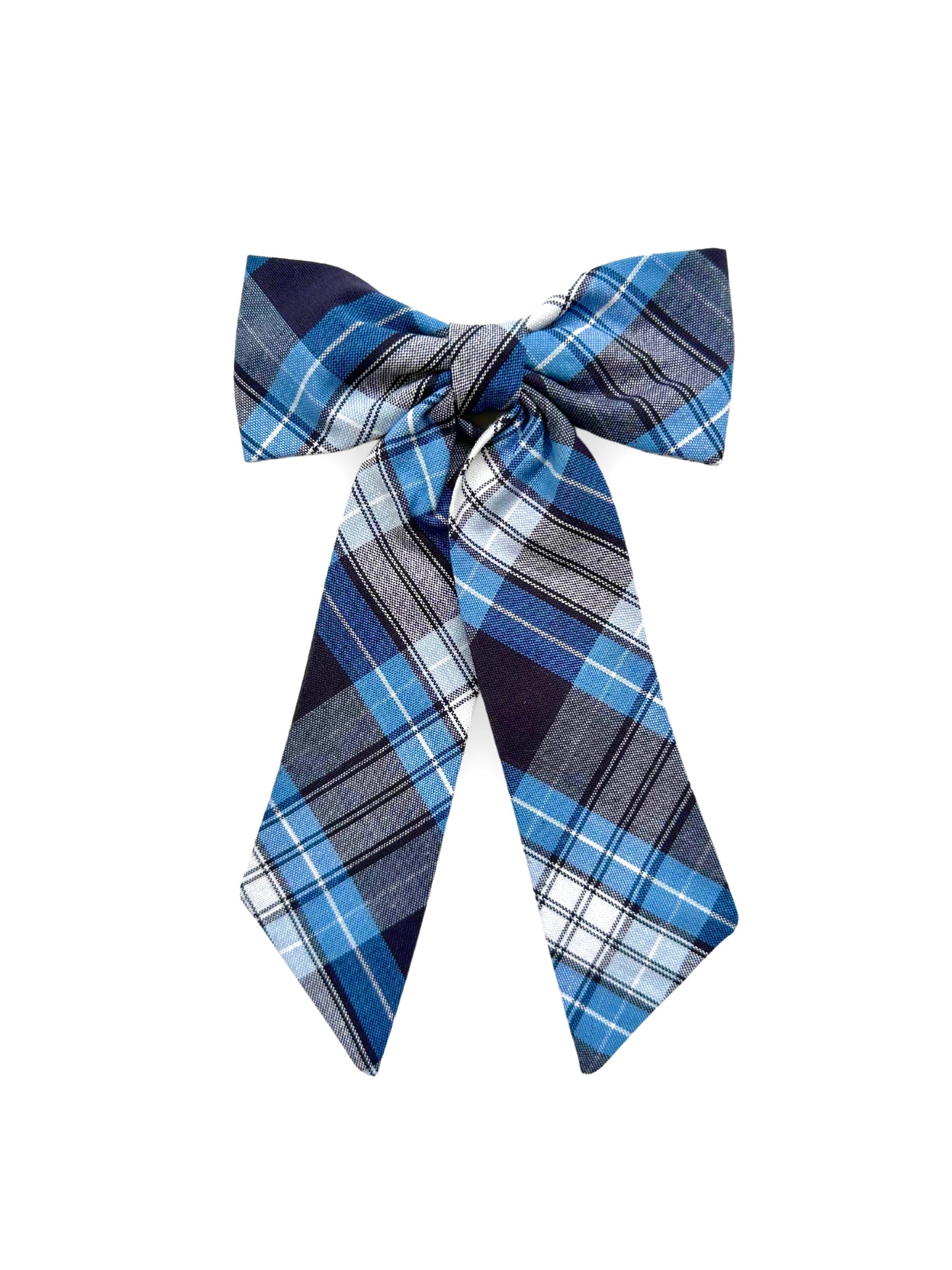 Large Plaid Hair Bow