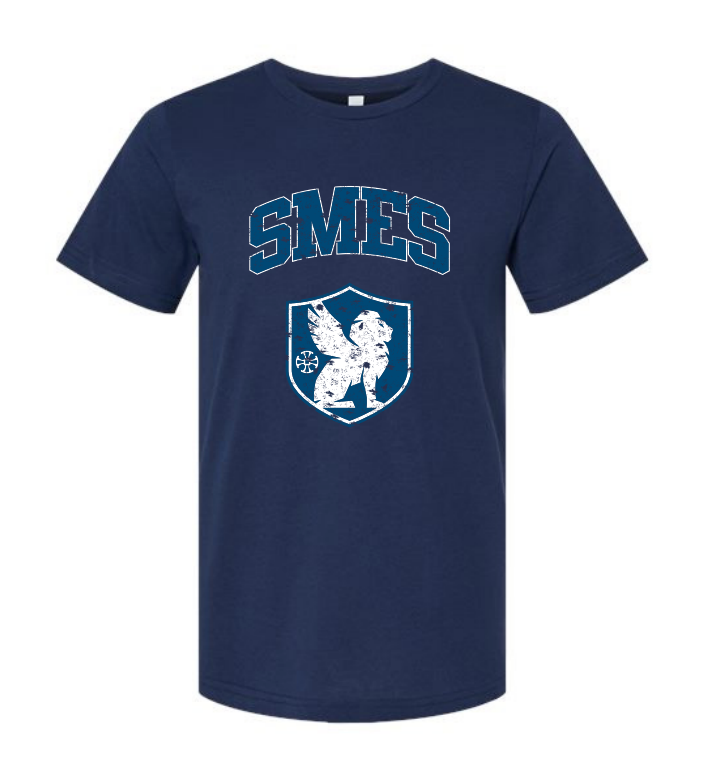 Lion Crest Adult Tee Navy
