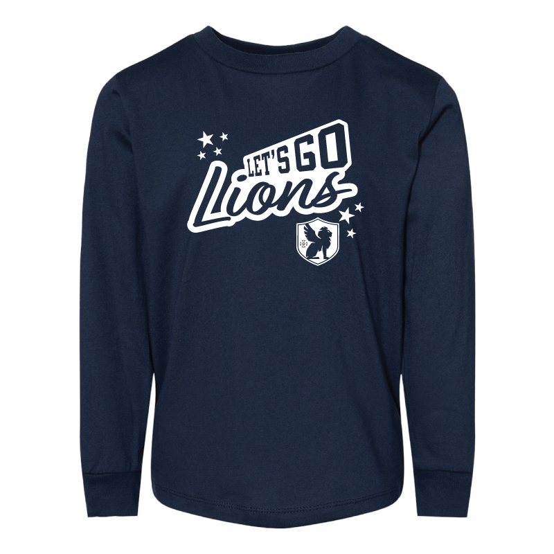 Let's Go Lions Long Sleeve Toddler Tee