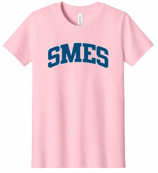 SMES Collegiate Pink Youth Tee