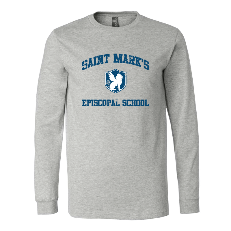 Saint Mark's Classic Heather Long Sleeve Adult Tee