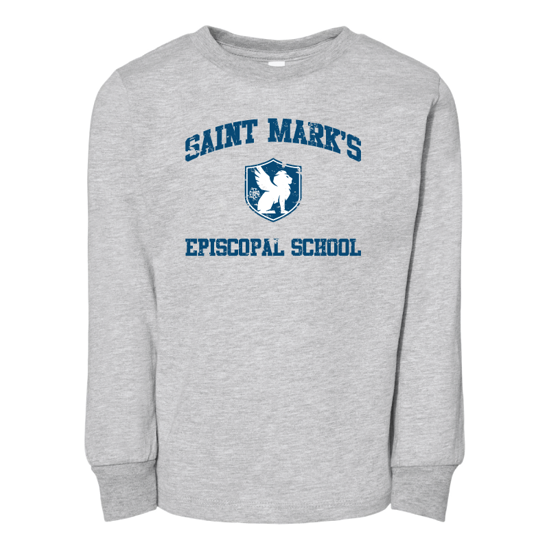 Saint Mark's Classic Heather Long Sleeve Toddler Tee